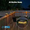 imageVOLISUN 4x4 Solar Post Cap Light 12packSolar Fence  Cap Lights Outdoor Waterproof for WoodenVinyl PostBlack Deck Post Cap Light Solar Powered with Warm White for GardenPatioPorchBlack