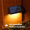 imageVOLISUN Fence Light Solar Powered 12 Pack Warm White ampamp Cool White Solar Fence Light Outdoor Waterproof LED Fence Solar Lights Solar Outdoor Light for Fence Post Backyard Deck Yard Patio Step