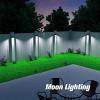 imageVOLISUN Fence Light Solar Powered 12 Pack Warm White ampamp Cool White Solar Fence Light Outdoor Waterproof LED Fence Solar Lights Solar Outdoor Light for Fence Post Backyard Deck Yard Patio Step
