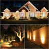imageVOLISUN Outdoor Uplights SpotlightsLow Voltage Landscape Lights with Transformer and 75ft CableWaterproof Landscape Lighting spot Lights for HouseFenceTree Flags8PacksWarm White