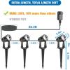 imageVOLISUN Outdoor Uplights SpotlightsLow Voltage Landscape Lights with Transformer and 75ft CableWaterproof Landscape Lighting spot Lights for HouseFenceTree Flags4PacksWarm White