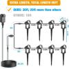 imageVOLISUN Outdoor Uplights SpotlightsLow Voltage Landscape Lights with Transformer and 75ft CableWaterproof Landscape Lighting spot Lights for HouseFenceTree Flags8PacksWarm White