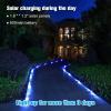 imageVOLISUN Solar Deck Lights 12 Pack Blue LED Solar Powered Waterproof Outdoor Deck Lights for Driveway Dock Pathway