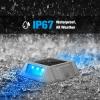 imageVOLISUN Solar Deck Lights 12 Pack Blue LED Solar Powered Waterproof Outdoor Deck Lights for Driveway Dock Pathway