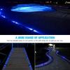 imageVOLISUN Solar Deck Lights 12 Pack Blue LED Solar Powered Waterproof Outdoor Deck Lights for Driveway Dock Pathway
