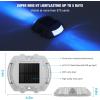 imageVOLISUN Solar Deck Lights 16Pack Led IP67 Waterproof Outdoor Warning Step Lights for Driveway Sidewalk Garden Pathway Yard WhiteBlue
