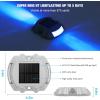 imageVOLISUN Solar Deck Lights 16Pack Led IP67 Waterproof Outdoor Warning Step Lights for Driveway Sidewalk Garden Pathway Yard WhiteBlue
