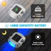 imageVOLISUN Solar Deck Lights 16Pack Led IP67 Waterproof Outdoor Warning Step Lights for Driveway Sidewalk Garden Pathway Yard WhiteBlue