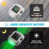 imageVOLISUN Solar Deck Lights 16Pack Led IP67 Waterproof Outdoor Warning Step Lights for Driveway Sidewalk Garden Pathway Yard WhiteGreen