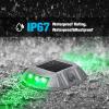 imageVOLISUN Solar Deck Lights 16Pack Led IP67 Waterproof Outdoor Warning Step Lights for Driveway Sidewalk Garden Pathway Yard WhiteGreen