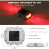 imageVOLISUN Solar Deck Lights 16Pack Led IP67 Waterproof Outdoor Warning Step Lights for Driveway Sidewalk Garden Pathway Yard WhiteRed