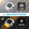imageVOLISUN Solar Deck Lights 16Pack Led IP67 Waterproof Outdoor Warning Step Lights for Driveway Sidewalk Garden Pathway Yard WhiteWarm White
