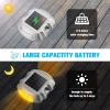 imageVOLISUN Solar Deck Lights 16Pack Led IP67 Waterproof Outdoor Warning Step Lights for Driveway Sidewalk Garden Pathway Yard WhiteWarm White