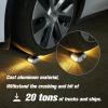 imageVOLISUN Solar Deck Lights 16Pack Led IP67 Waterproof Outdoor Warning Step Lights for Driveway Sidewalk Garden Pathway Yard WhiteWarm White