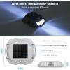 imageVOLISUN Solar Deck Lights 16Pack Led IP67 Waterproof Outdoor Warning Step Lights for Driveway Sidewalk Garden Pathway Yard WhiteWhite