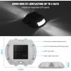 imageVOLISUN Solar Deck Lights 16Pack Led IP67 Waterproof Outdoor Warning Step Lights for Driveway Sidewalk Garden Pathway Yard WhiteWhite