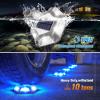 imageVOLISUN Solar Deck Lights Driveway Dock Lights 12Pack Waterproof Outdoor LED Aluminum Dock Lighting Warning Step Light for Driveway Sidewalk Garden Pathway YardWarm WhiteWhite2 Colors in 1WhiteBlue
