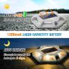imageVOLISUN Solar Deck Lights Driveway Dock Lights 12Pack Waterproof Outdoor LED Aluminum Dock Lighting Warning Step Light for Driveway Sidewalk Garden Pathway YardWarm WhiteWhite2 Colors in 1WhiteWarm White