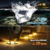 imageVOLISUN Solar Deck Lights Driveway Dock Lights 12Pack Waterproof Outdoor LED Aluminum Dock Lighting Warning Step Light for Driveway Sidewalk Garden Pathway YardWarm WhiteWhite2 Colors in 1WhiteWarm White
