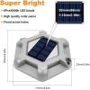 imageVOLISUN Solar Deck Lights Driveway Dock Lights 12Pack Waterproof Outdoor LED Aluminum Dock Lighting Warning Step Light for Driveway Sidewalk Garden Pathway YardWarm WhiteWhite2 Colors in 1WhiteBlue