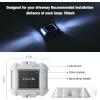 imageVOLISUN Solar Deck Lights Driveway Lights12 Pack Solar Dock Marine Deck Lights Solar Powered Waterproof Outdoor Marker Lights for StepSidewalk and Pathway White