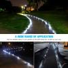 imageVOLISUN Solar Deck Lights Driveway Lights12 Pack Solar Dock Marine Deck Lights Solar Powered Waterproof Outdoor Marker Lights for StepSidewalk and Pathway White