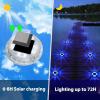 imageVOLISUN Solar Deck ampamp Driveway Lights 12 Pack 2in1 Color WhiteWarm White Waterproof Pathway MarkersWhiteBlue