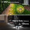 imageVOLISUN Solar Deck ampamp Driveway Lights 12 Pack 2in1 Color WhiteWarm White Waterproof Pathway MarkersWhiteWarm White