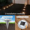 imageVOLISUN Solar Deck ampamp Driveway Lights 12 Pack 2in1 Color WhiteWarm White Waterproof Pathway MarkersWhiteWarm White