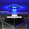 imageVOLISUN Solar Driveway Lights  12 Pack Deck ampamp Step Lights 2in1 Color WhiteWarm White Waterproof IP67WhiteBlue