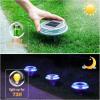 imageVOLISUN Solar Driveway Lights  12 Pack Deck ampamp Step Lights 2in1 Color WhiteWarm White Waterproof IP67WhiteBlue