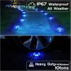 imageVOLISUN Solar Driveway Lights  12 Pack Deck ampamp Step Lights 2in1 Color WhiteWarm White Waterproof IP67WhiteBlue