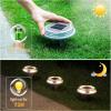 imageVOLISUN Solar Driveway Lights  12 Pack Deck ampamp Step Lights 2in1 Color WhiteWarm White Waterproof IP67WhiteWarm White