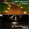 imageVOLISUN Solar Driveway Lights  12 Pack Deck ampamp Step Lights 2in1 Color WhiteWarm White Waterproof IP67WhiteWarm White