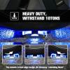 imageVOLISUN Solar Driveway Lights 12 Pack Blue Waterproof LED Dock Marine Lights Outdoor Marker for Step Sidewalk and Pathway