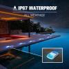 imageVOLISUN Solar Driveway Lights 12 Pack Blue Waterproof LED Dock Marine Lights Outdoor Marker for Step Sidewalk and Pathway