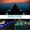 imageVOLISUN Solar Driveway Lights Dock Deck Light 8Pack2 Colors in 1Solar Powered 1200mAh BatteryWaterproof Outdoor Warning Step Light for Driveway 2 Colors LightingWhiteWarm WhiteWhite and Blue