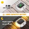 imageVOLISUN Solar Driveway Lights Dock Deck Lights 12 Pack2 Colors in 1 LED Solar Powered Waterproof Outdoor Warning Step Light for Driveway Sidewalk Pathway 2 Colors LightingWhiteBlueWhiteWarm White