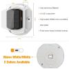 imageVOLISUN Solar Driveway Lights Dock Deck Lights 12 Pack2 Colors in 1 LED Solar Powered Waterproof Outdoor Warning Step Light for Driveway Sidewalk Pathway 2 Colors LightingWhiteBlueWhiteWarm White