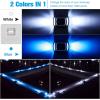 imageVOLISUN Solar Driveway Lights Dock Deck Lights 12 Pack2 Colors in 1 LED Solar Powered Waterproof Outdoor Warning Step Light for Driveway Sidewalk Pathway 2 Colors LightingWhiteBlueWhiteBlue