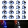 imageVOLISUN Solar Driveway Lights Dock Deck Lights 12 Pack2 Colors in 1 Led IP67 Waterproof Outdoor Warning Step Lights for Driveway Sidewalk Pathway WhiteWarm WhiteWhiteBlue