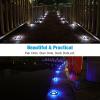 imageVOLISUN Solar Driveway Lights Dock Deck Lights 12 Pack2 Colors in 1 Led IP67 Waterproof Outdoor Warning Step Lights for Driveway Sidewalk Pathway WhiteWarm WhiteWhiteBlue