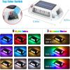 imageVOLISUN Solar Driveway Lights Dock Deck Lights 12 Pack9 Colors in 1 Led IP67 Waterproof Outdoor Warning Step Lights for Driveway Sidewalk Pathway RGB9 Colors