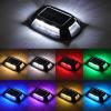 imageVOLISUN Solar Driveway Lights Dock Deck Lights 12 Pack9 Colors in 1 Led IP67 Waterproof Outdoor Warning Step Lights for Driveway Sidewalk Pathway RGB9 Colors