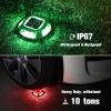 imageVOLISUN Solar Driveway Lights Dock Marine Lights 12 Pack2 Colors in 1Outdoor LED Deck LightSolar Powered Waterproof Warning Step Light for Driveway Sidewalk Pathway WhiteWarm WhiteRedGreen