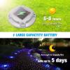 imageVOLISUN Solar Driveway Lights Dock Marine Lights 12 Pack2 Colors in 1Outdoor LED Deck LightSolar Powered Waterproof Warning Step Light for Driveway Sidewalk Pathway WhiteWarm WhiteWhiteBlue