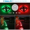 imageVOLISUN Solar Driveway Lights Dock Marine Lights 12 Pack2 Colors in 1Outdoor LED Deck LightSolar Powered Waterproof Warning Step Light for Driveway Sidewalk Pathway WhiteWarm WhiteRedGreen