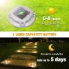 imageVOLISUN Solar Driveway Lights Dock Marine Lights 12 Pack2 Colors in 1Outdoor LED Deck LightSolar Powered Waterproof Warning Step Light for Driveway Sidewalk Pathway WhiteWarm WhiteWhiteWarm White