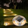 imageVOLISUN Solar Driveway Lights Dock Marine Lights 12 Pack2 Colors in 1Outdoor LED Deck LightSolar Powered Waterproof Warning Step Light for Driveway Sidewalk Pathway WhiteWarm WhiteWhiteWarm White