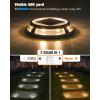imageVOLISUN Solar Driveway Lights Dock Outdooor Waterproof Marker Lights12 Pack Solar Deck Light 2 Colors in 1 Led IP67 Blue Step Light for Driveway Sidewalk Pathway YardWhiteBlueWhiteWarm White